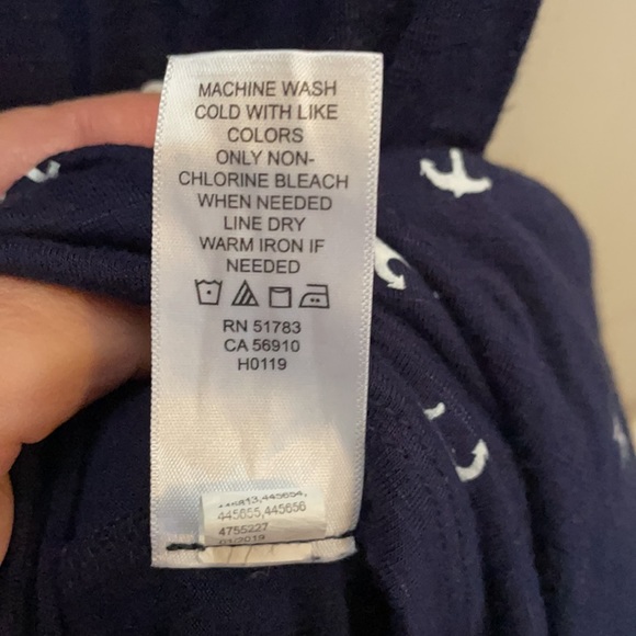 EUC Maurices Blue Tank with White Anchors & Macrame Racerback, Size 3x - Picture 6 of 8